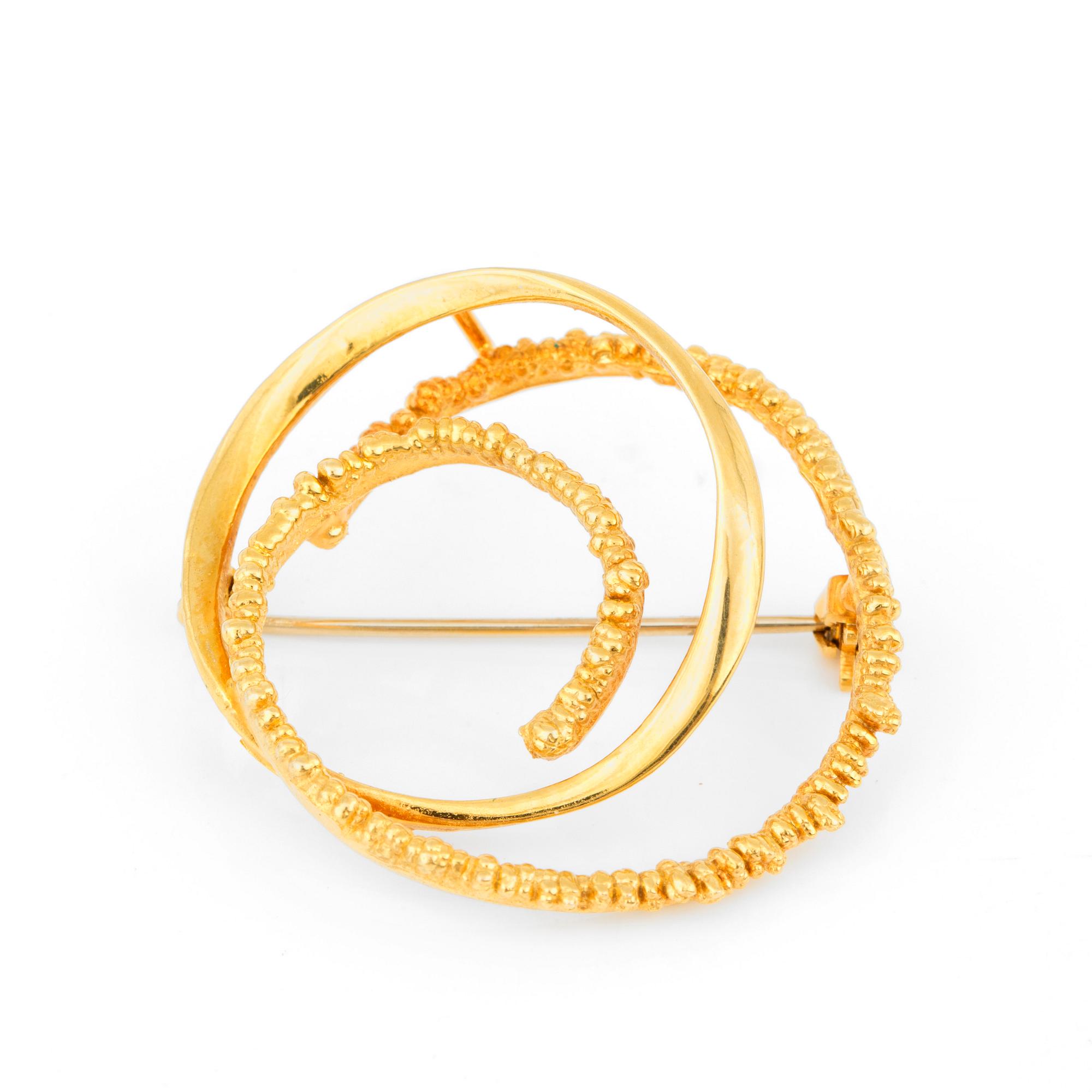 BROSCH, 18K guld.
