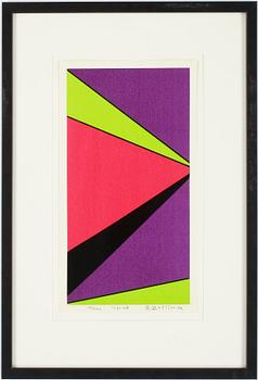 Olle Baertling · OLLE BAERTLING, färgserigrafi. Signerad och daterad 1965-68. Numrerad 191/300.