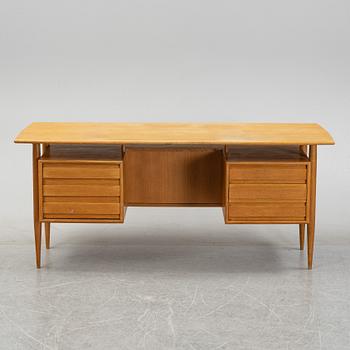 An oak writing desk, Lelångs Möbelfabrik, 1950's/60's.