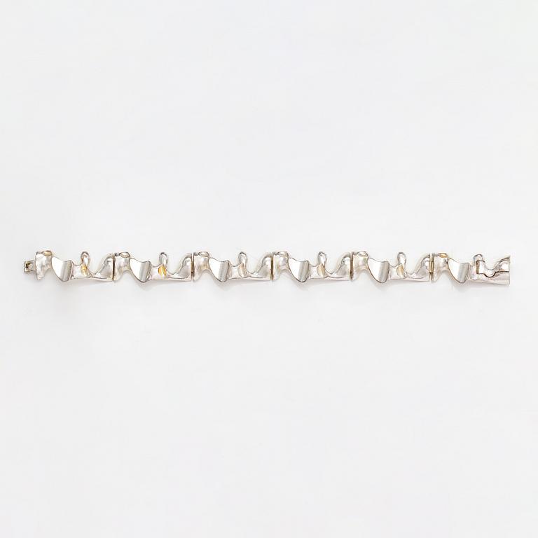 Björn Weckström, a sterling silver bracelet. Lapponia 1984.