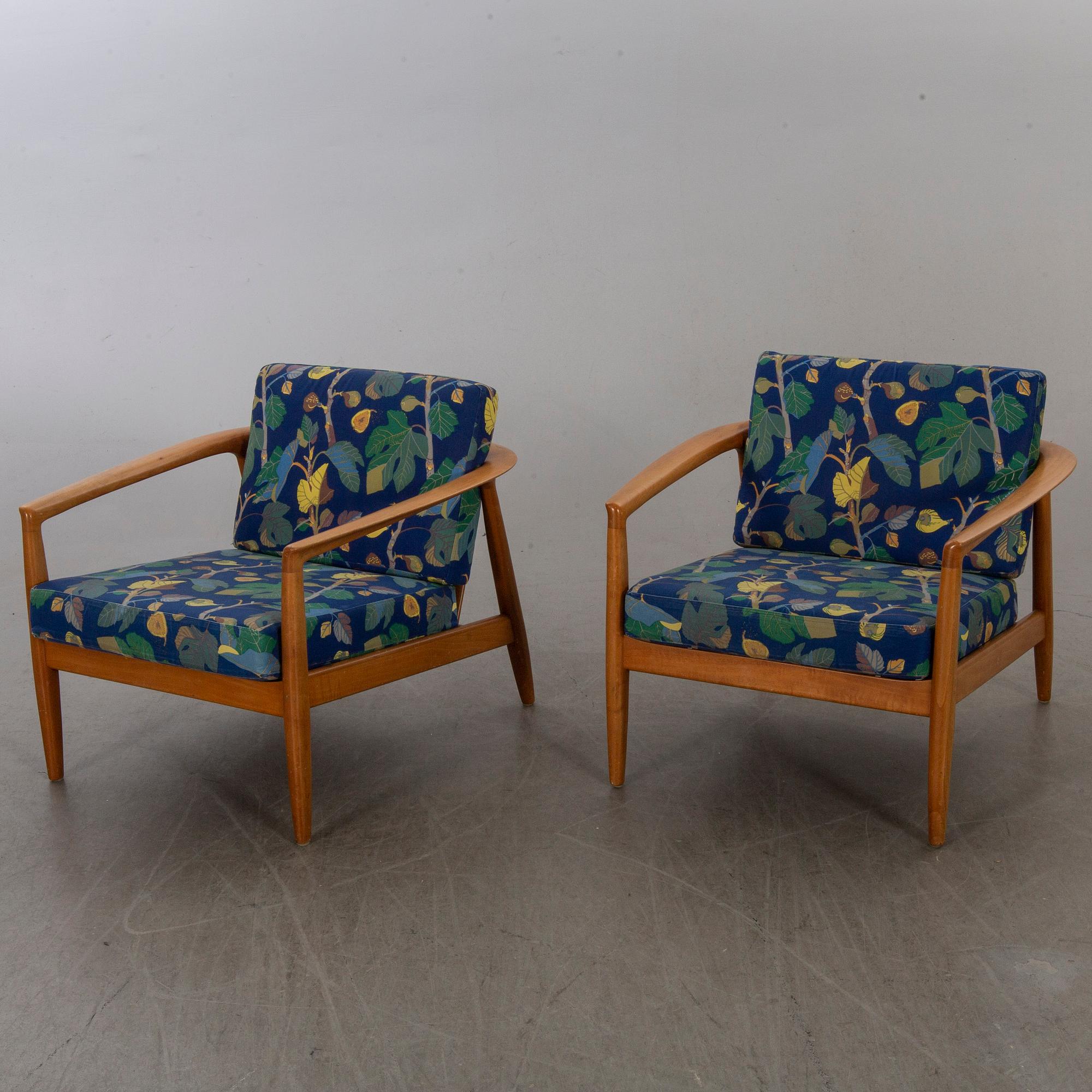 A pair of 'Carmel/5-158' easy chairs by FOLKE OHLSSON.