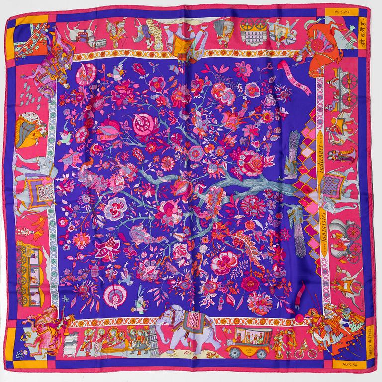 Hermès, a 'Fantasies Indiennes' scarf.