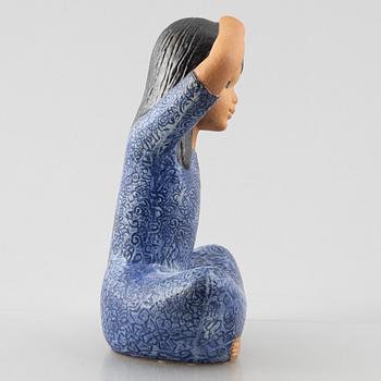 Lisa Larson, skulptur, stengods, "Thailändska", Gustavsberg,.