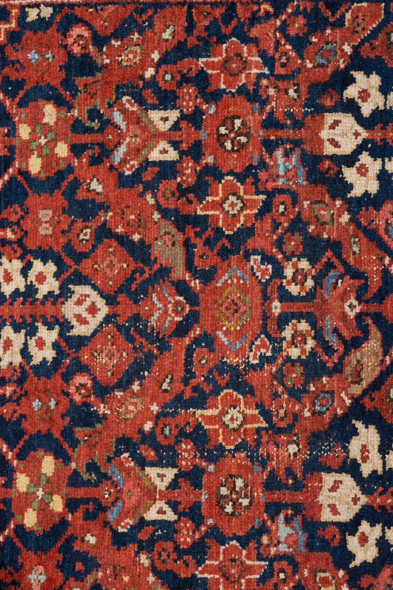 A runner, antique, Malajir, ca 510 x 147 cm.