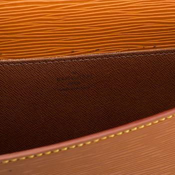 a Louis Vuitton "Porte-documents bandoulière" epi leather portfolio.