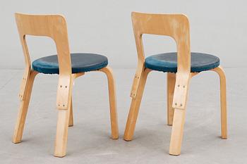 BARNSTOLAR, ett par, "66", Alvar Aalto, 1900-talets andra hälft.