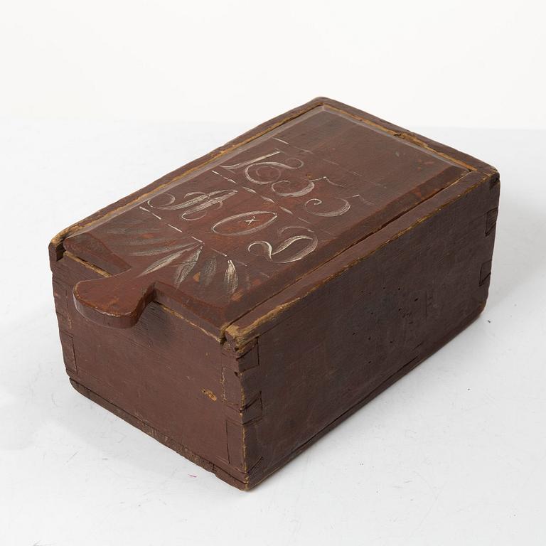 Four boxes, 18th-19th century.