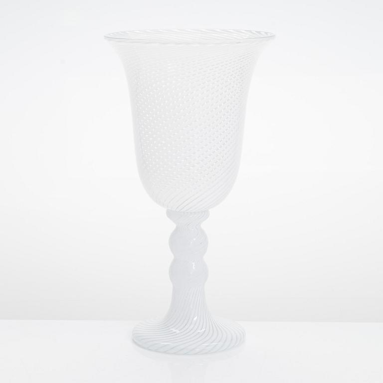 Heikki Orvola, pokal/vas, glas, signerad Heikki Orvola Nuutajärvi Iittala.