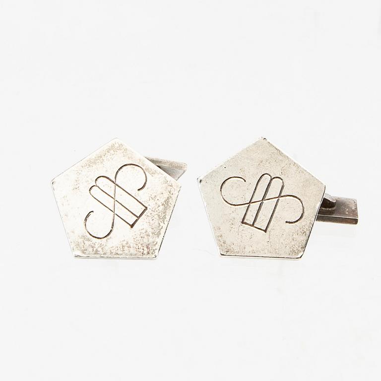 Wiwen Nilsson, manschettknappar sterling silver Lund 1963.