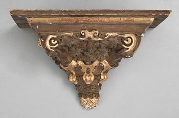 A baroque style wall bracket, 19th Century.