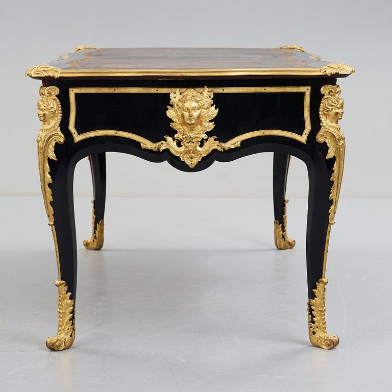 A Régence and style, Ormolu - Mounted Bureau Plat, 18th century and later.