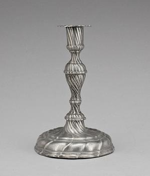LJUSSTAKE, tenn, rokoko, 1700-tal.