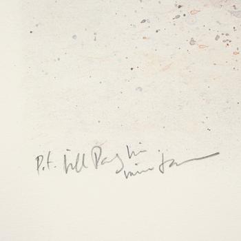 LARS JONSSON, färglitografi, sign o numr P.T.