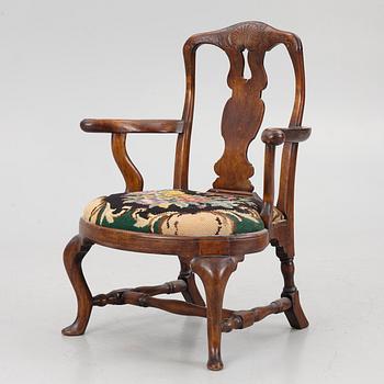 A Rococo armchair, mid/second half of the 18th century.