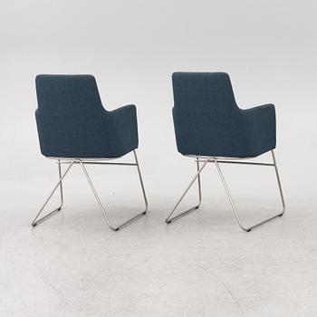 Niels Gammelgaard, six armchairs, "Fortuna", Woodmark.