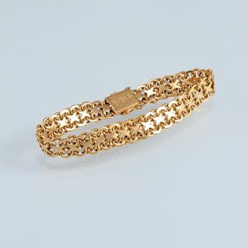 ARMLÄNK, 18K guld, Norens, Hägersten, 1966. Vikt 27,0 gram.