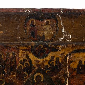 Icon, Russia, 19th century. The Resurrection of Christ.