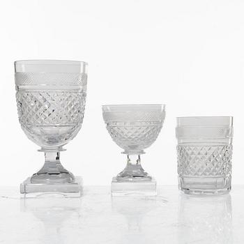 Elis Bergh, 29 pieces of a 'Kent' glass service, Kosta, Sweden.