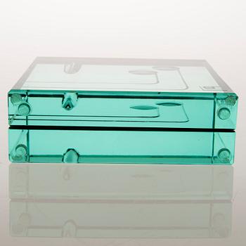 A 1970s Italian glass vase by Galotti & Radice.