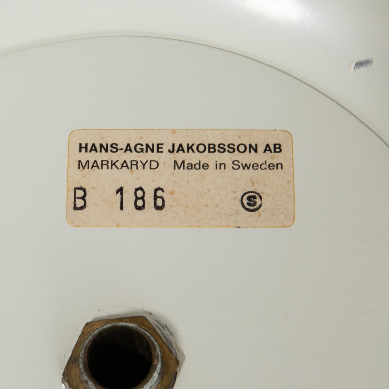 Hans-Agne Jakobsson, bordslampa, modell "B186", Markaryd, 1970-tal.