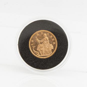 Guldmynt Danmark, Christian X 10 dkr, 1900.