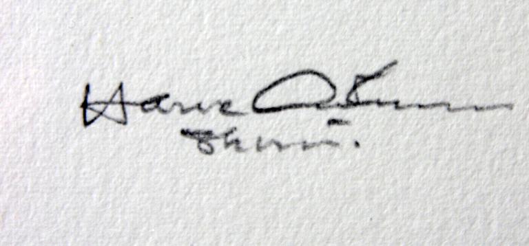 HASSE ANDERSSON, litografi, 2 st, sign.