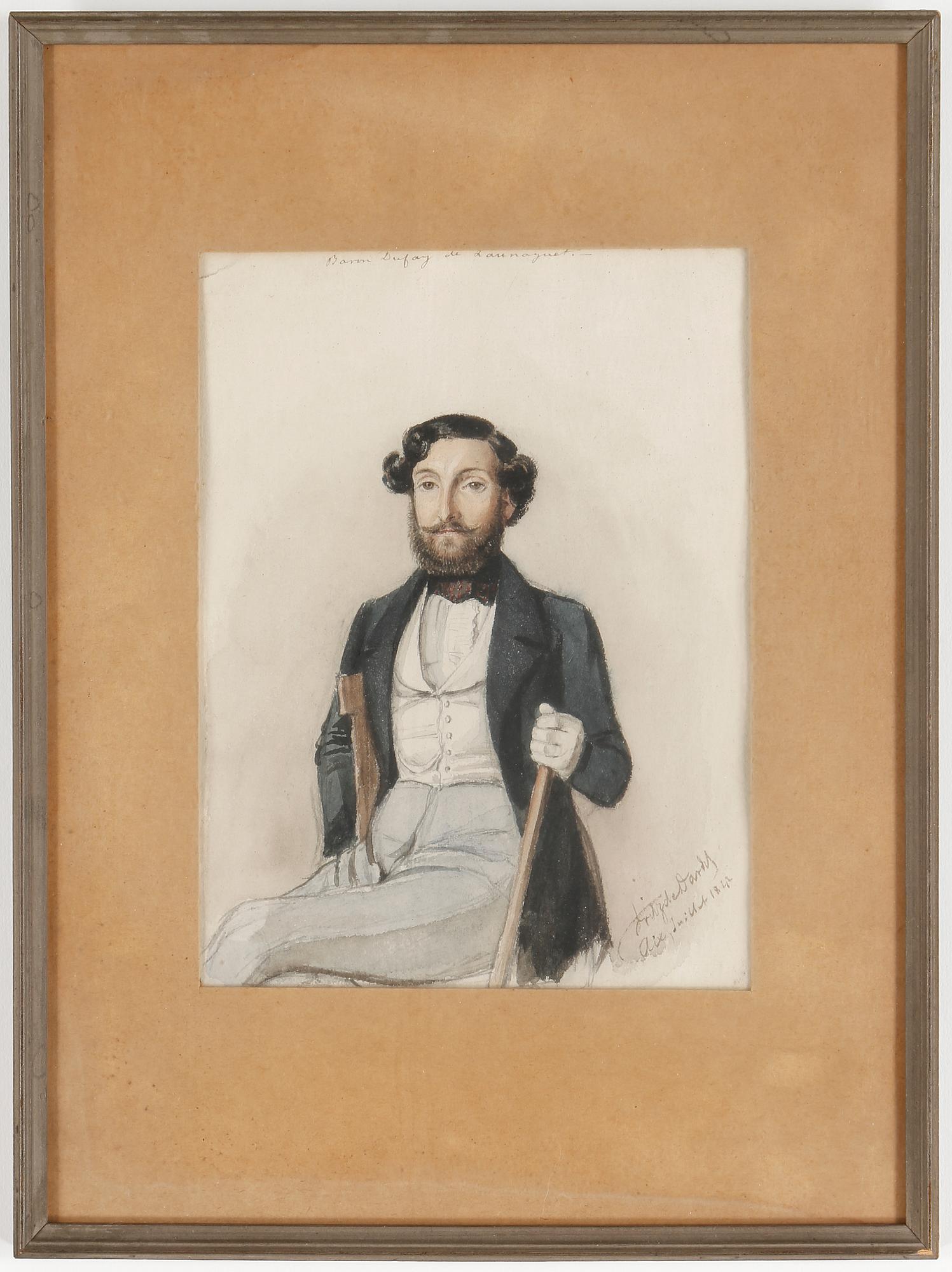 FRITZ VON DARDEL, tillskrivna, 2 st, akvareller, ena signerad samt daterad.