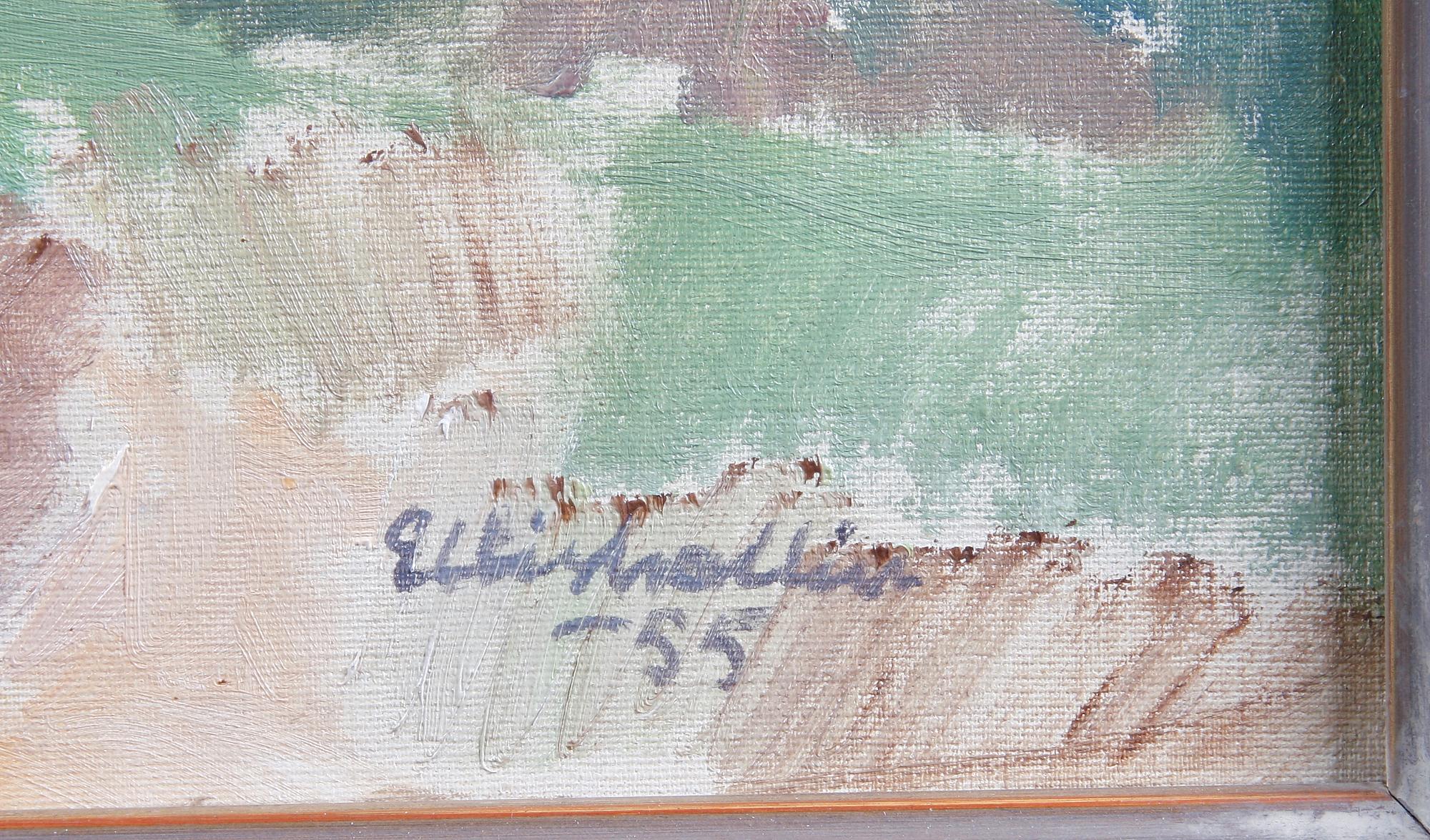 WALLIN, ELLIS, olja på duk, sign o dat -55.