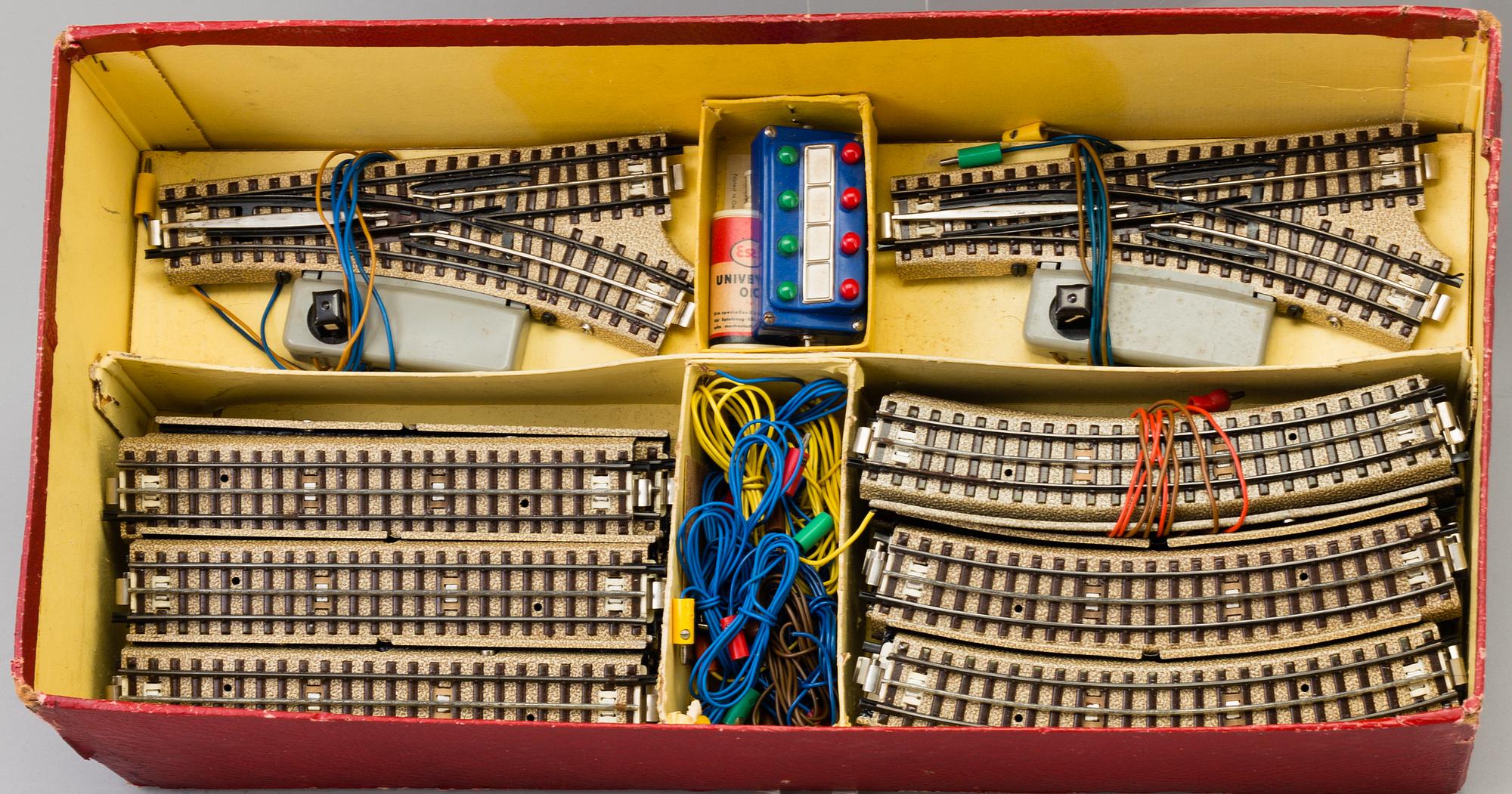 A railway set, Märklin HO, Germany.