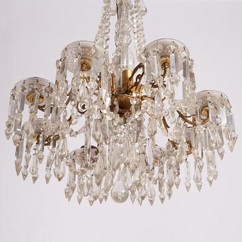 Chandelier, Sweden, late 19th century, Oscarian period.