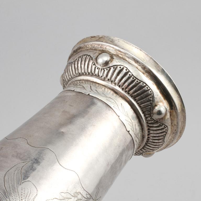 BÄGARE, silver, möjligen Thomas Lekberg, Vadstena, 1797, vikt 448 g.