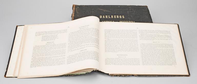 BÖCKER, 4 vol., E. Dhalberg, "Suecia antiqua & Hodierna", 1800-talets andra hälft.