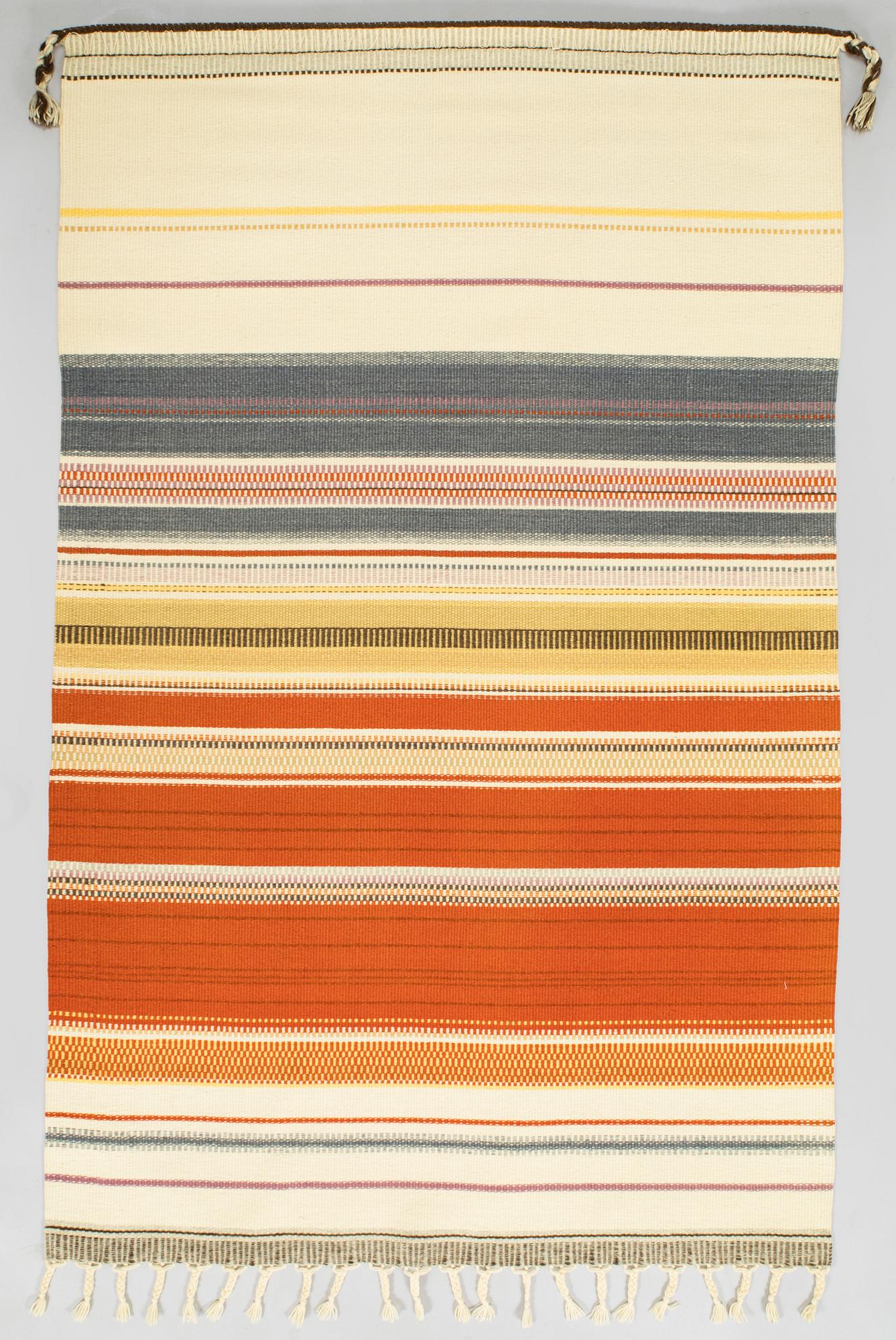 Elsa Montell-Saanio, a Raanu textile 'Autumn foliage' from Lapland. Circa 180 x 115 cm.
