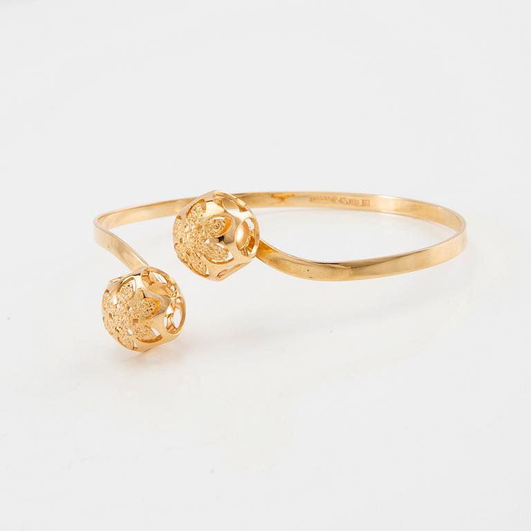 Bracelet/arm ring 18K gold, Alton Falköping 1970.