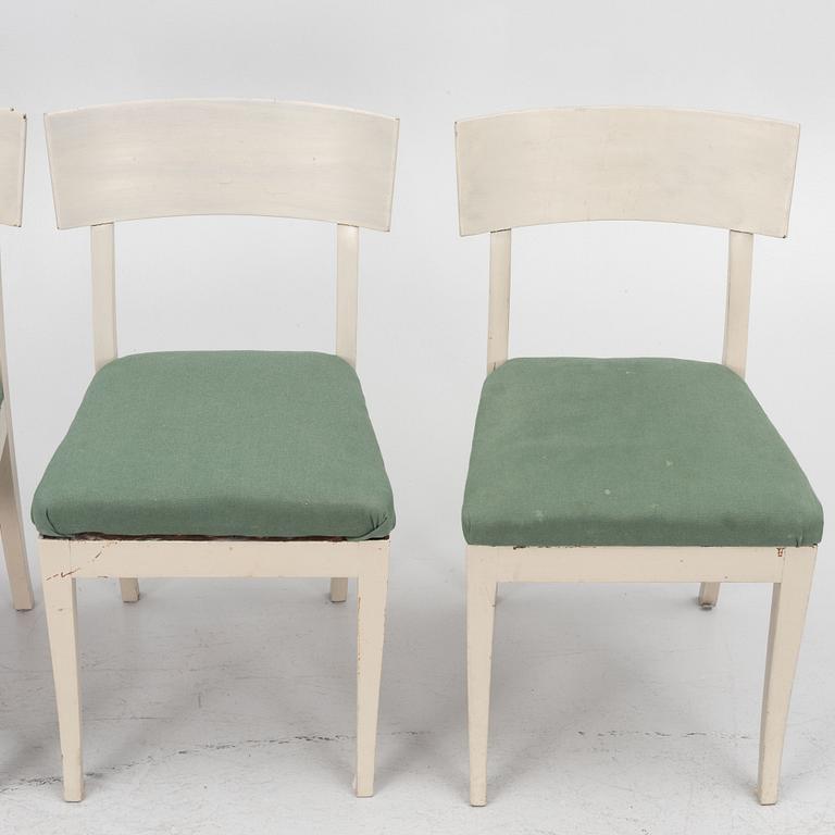 Four Empire chairs, Denmark, first half of the 19th Century.