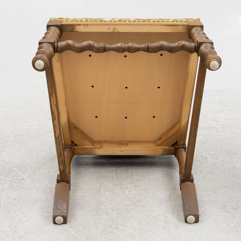 Three Baroque style chairs, 20th century, Alsterbo,.