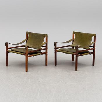 ARNE NORELL, a pair of 'Sirocco' rosewood easy chairs from Norell Möbel, 1960's/70's.