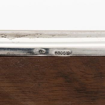 A 20th century silver cigar box, with Finnish import marks, Brødrene Lohne, Bergen.