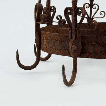 A meat hook in wrought iron, 18th / 19th century.