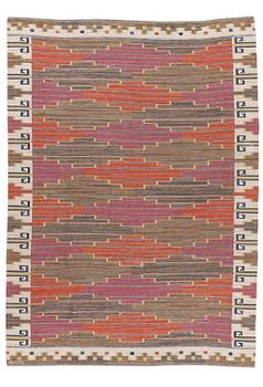 396. Märta Måås-Fjetterström, a carpet, 'Bruna heden', flat weave, c. 353 x 255 cm, signed AB MMF.