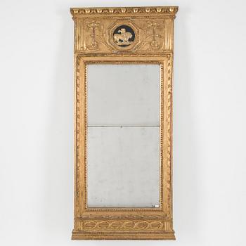 A late gustavian mirror by Eric Wahlberg, Stockholm.