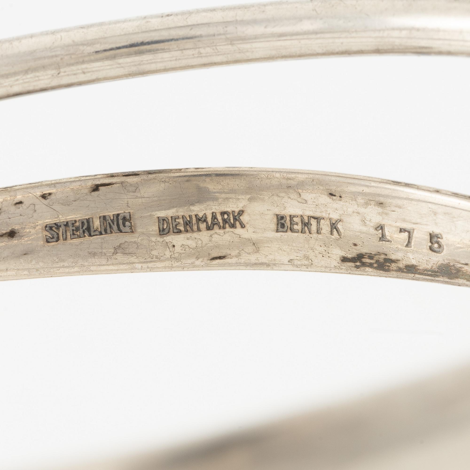 Bent Knudsen, armring, silver, Denmark.