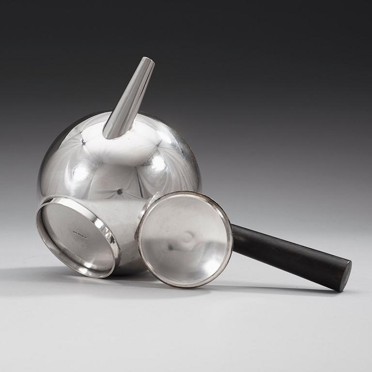 An Estrid Ericson silver teapot by Svenskt Tenn, Stockholm 1931.