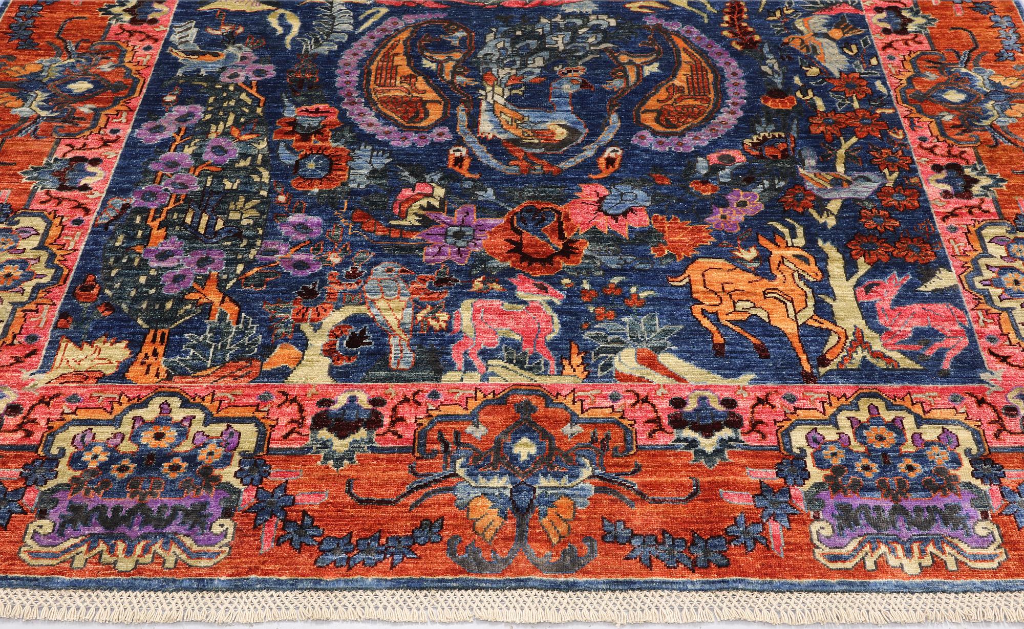 A figural Ziegler carpet, 299 x 204 cm.