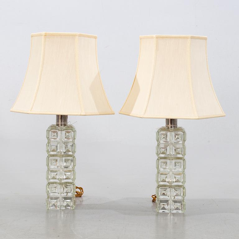 Two table lamps from Tyringe Konsthantverk, second half of the 20th century.