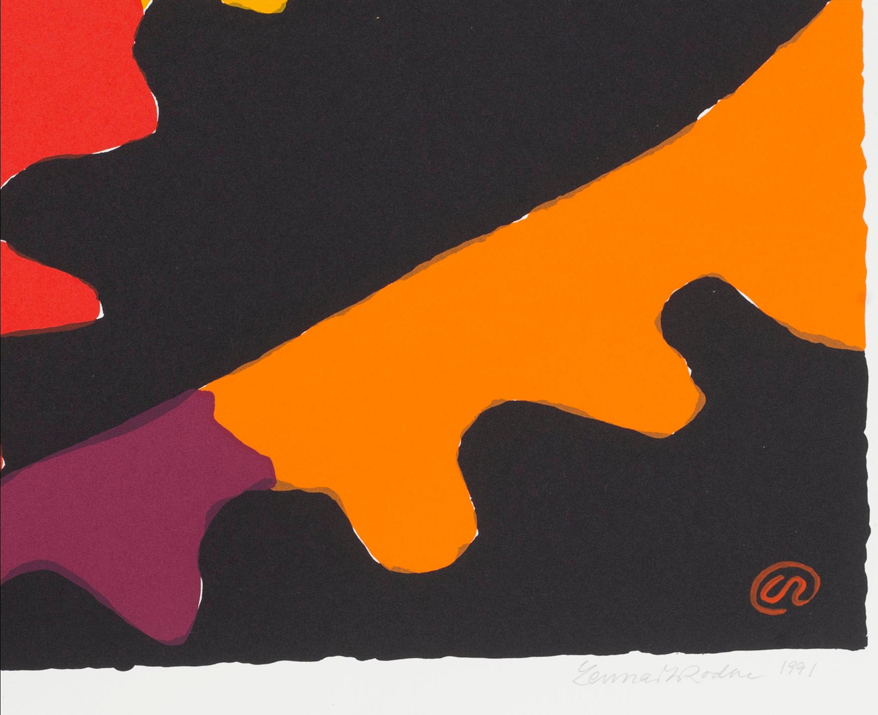 LENNART RODHE serigraph in colours signed dated and numbered 11/50 1991.