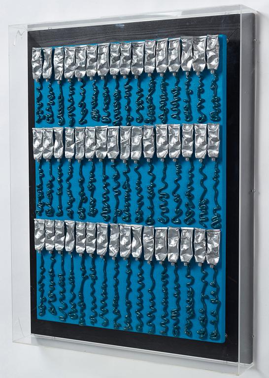 Arman (Armand Pierre Fernandez), Blue and Silver”.