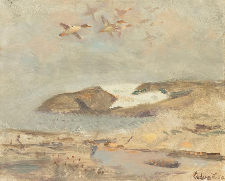 Lindorm Liljefors, Birds in Flight.