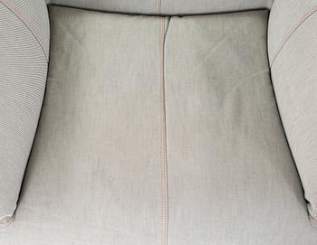A "Le Bambole '07" armchair and a "Bambouff" footstool, designed by Mario Bellini, 21st century.