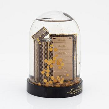 Louis Vuitton, a snowglobe/ presse-papier.